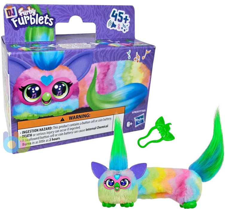Інтерактивна м’яка міні іграшка Hasbro Furby DJ Furblets Can Dee!