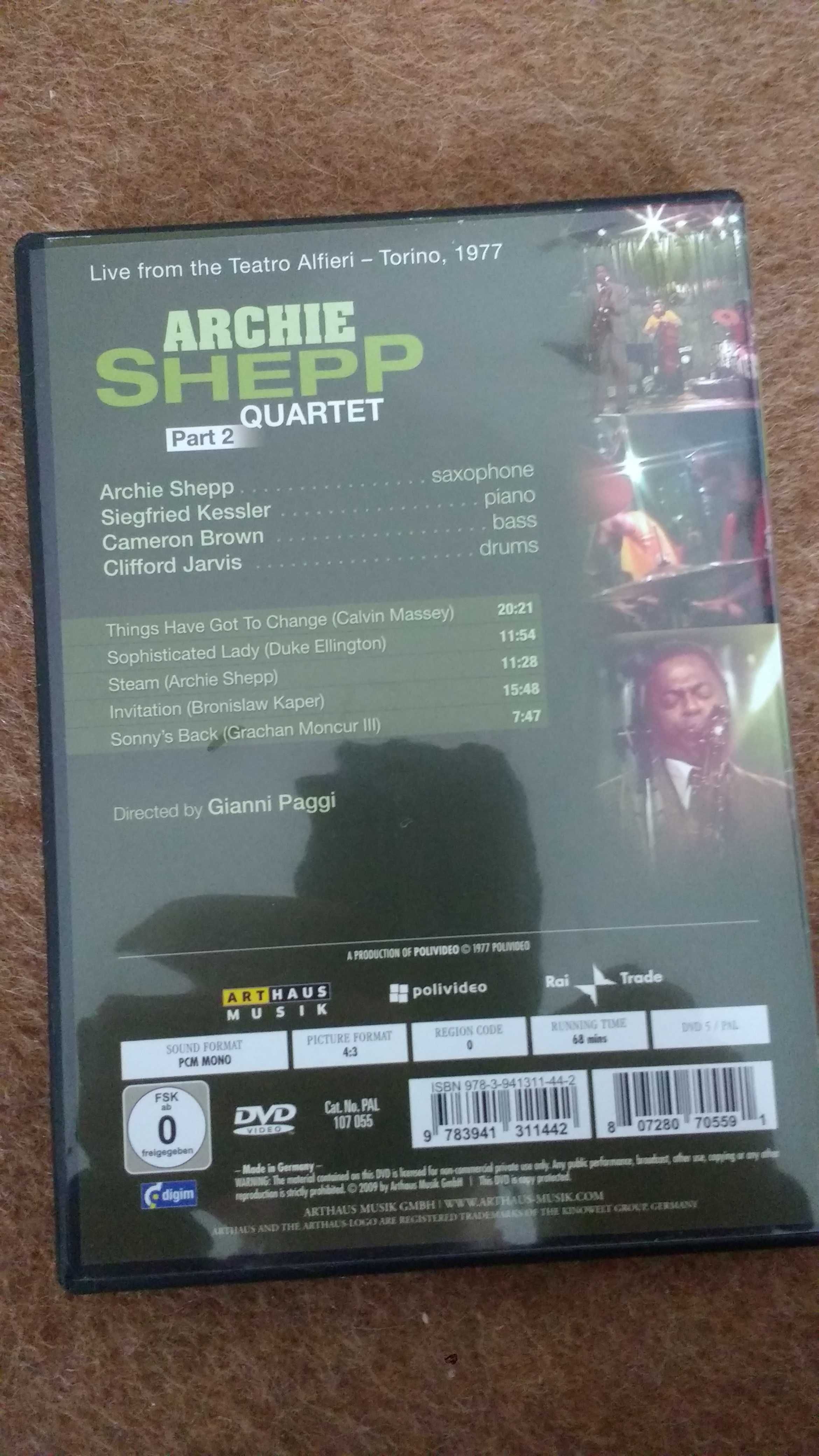 Archie Shepp Quartet - Live From Teatro Alfieri - Turino 1977  (DVD)