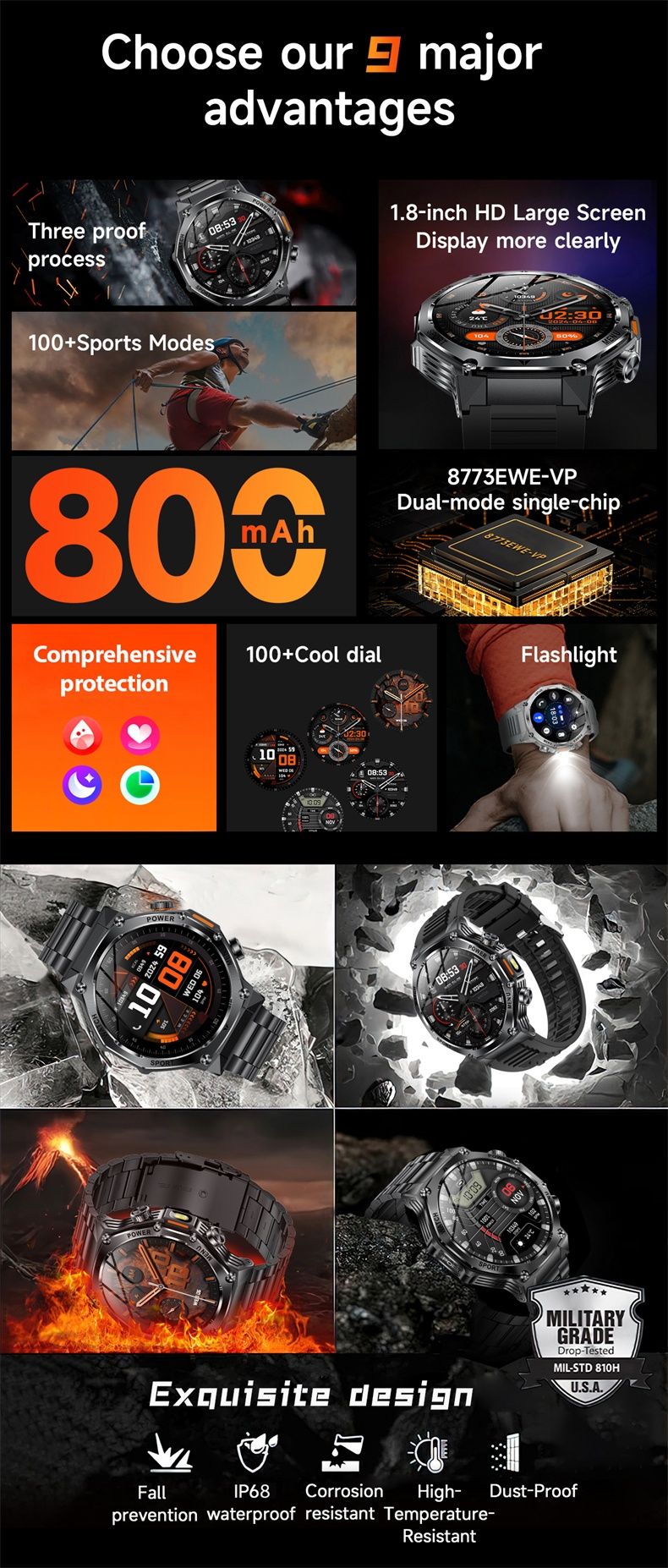 Акція! Смарт годинник|Смарт часы| Smart Watch LIGE AK82 + подарунок