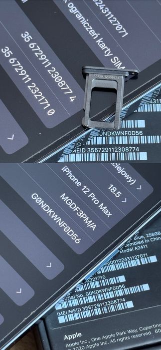 iPhone 12 Pro Max | 256 GB | Komplet fabryczny | GRATISY | Super Stan!