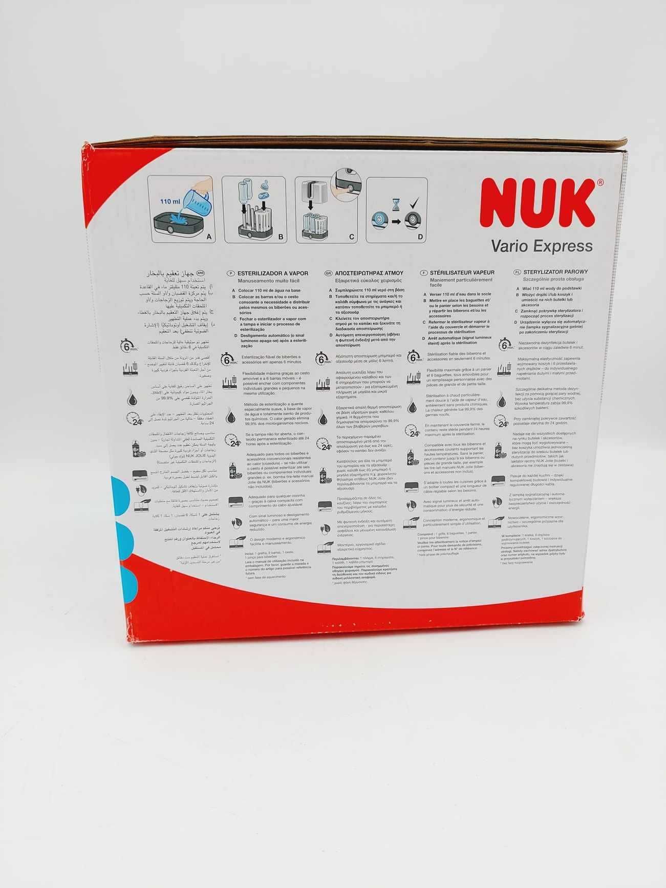 Sterylizator elektryczny parowy do butelek NUK 680 W