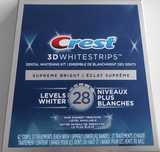 Paski wybielające Crest Supreme Bright 10 sztuk Made in USA