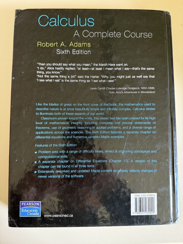 Calculus a complete course Robert A. Adams