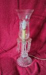 Candeeiro Vintage em Cristal com Detalhes Decorativos