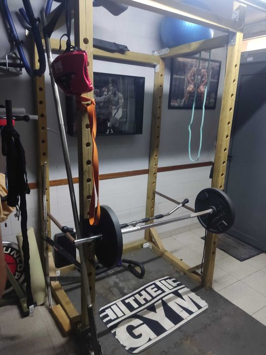 Rack musculaçao de madeira