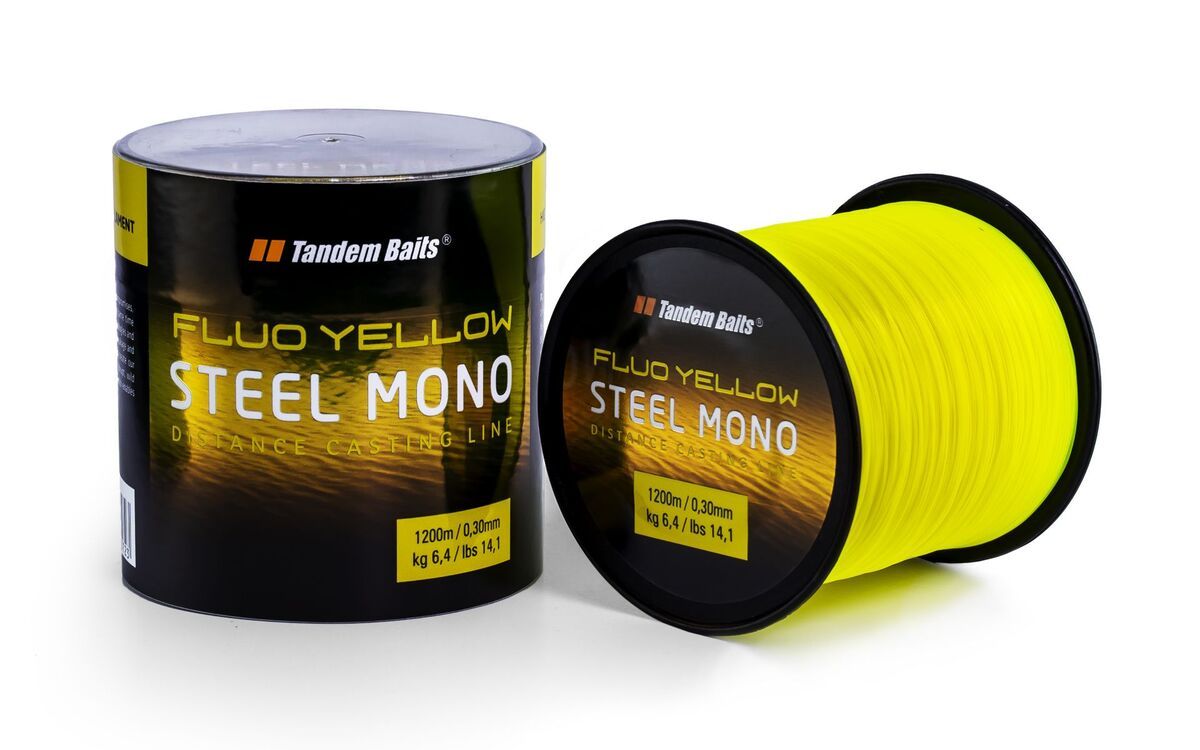 Tandem Baits Żyłka Steel Mono Fluo Żółta 0,30mm 600m