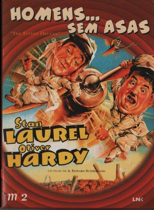Dvd Homens... Sem Asas - comédia - Stan Laurel/ Oliver Hardy - extras