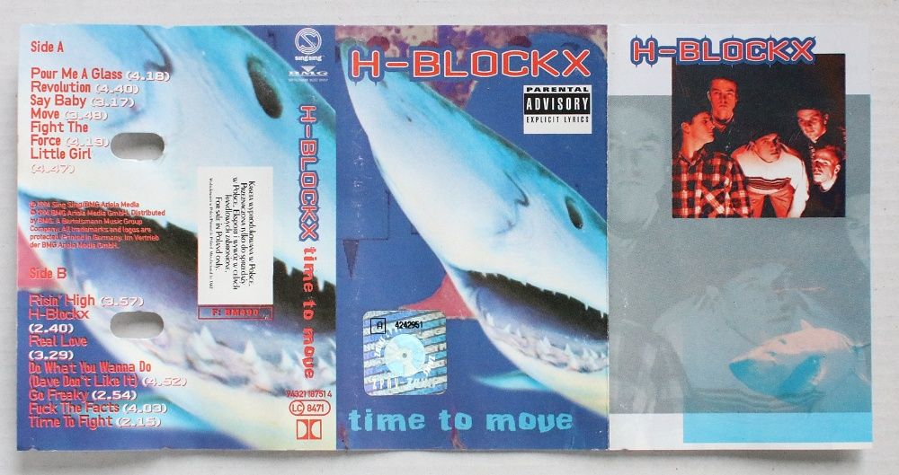 H-Blockx Time To Move 1994 Kaseta Audio Trójmiasto