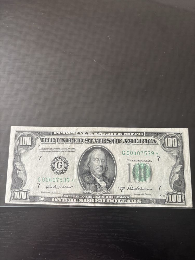 Banknot 100 dolarowy stare unikaty rok 1950!