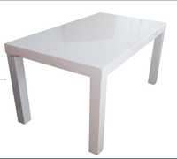 Stół rozkładany biały połysk 120x80, 2x50, stolmit