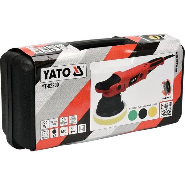 Полировальная эксцентриковая машина Yato YT-82200 полировальная машина
