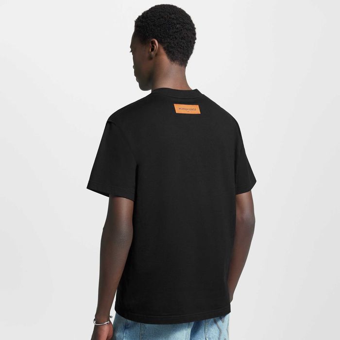 Чоловіча футболка Luis Vuitton з тисненням LV розмір -L