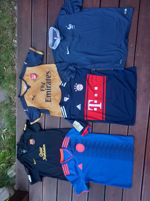 5 x Koszulka Piłkarska Adidas Nike Puma  Bayern Barcelona r.146-152