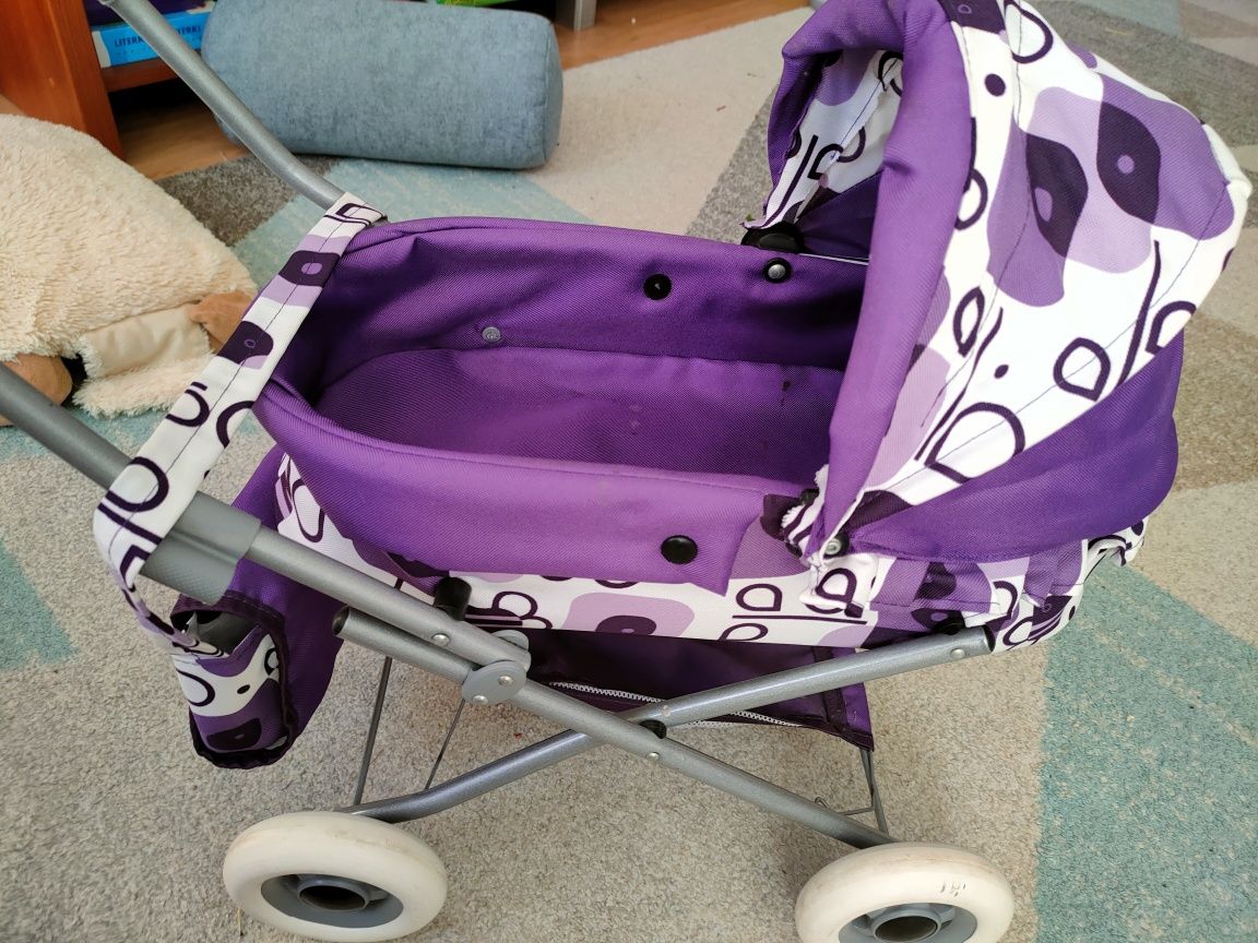 Wózek dla lalek fioletowy