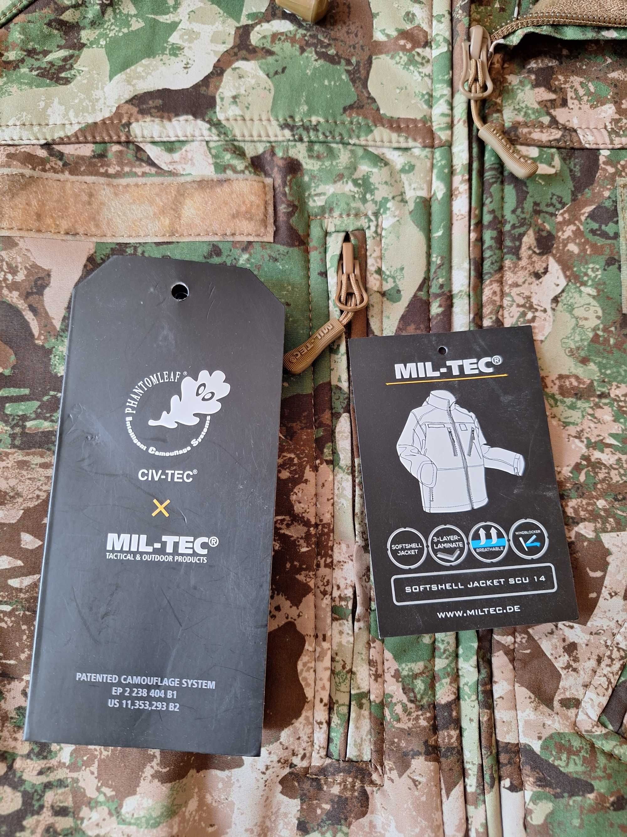 Kurtka Softshell Mil-Tec Phantomleaf WASP I Z2 + Rękawiczki