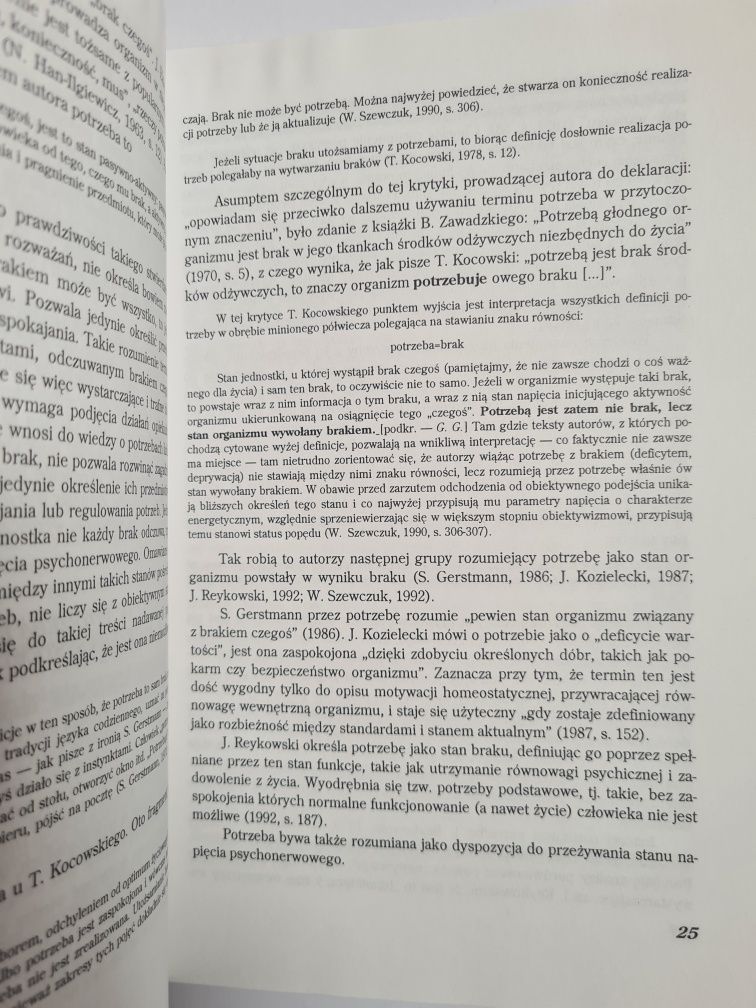 Problemy - dylematy wynikające z teorii potrzeb dla teorii i praktyki