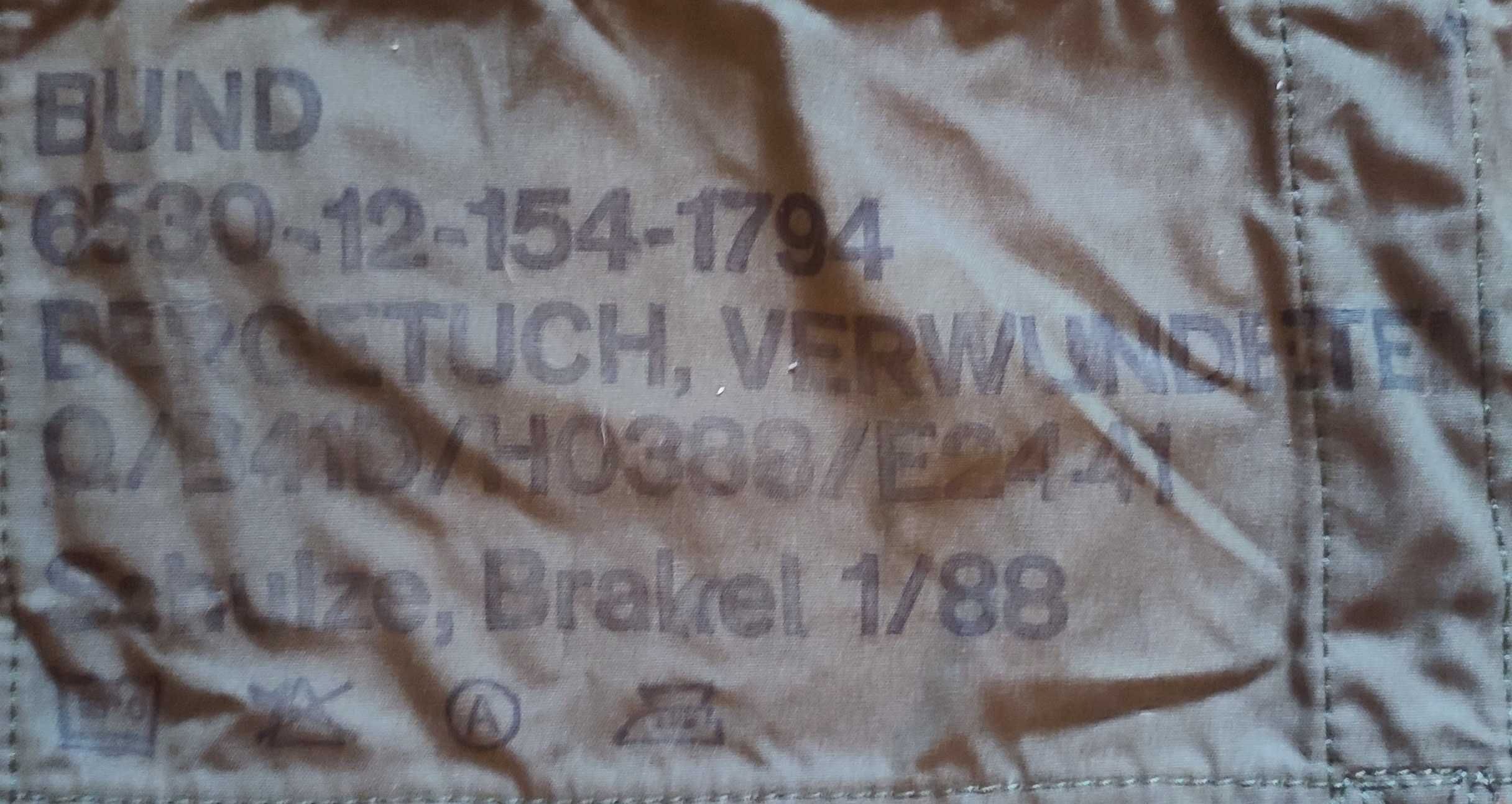 Płachta ewakuacyjna; niemieckie; nosze płachtowe; bundeswehra (6)