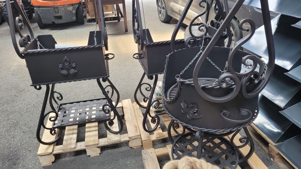 Nowy Grill ogrodowy KUTY solidny PIĘKNY GRIL OGRODOWY Palenisko wędzar