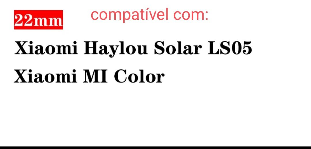 Bracelete relógio haylou solar LS05