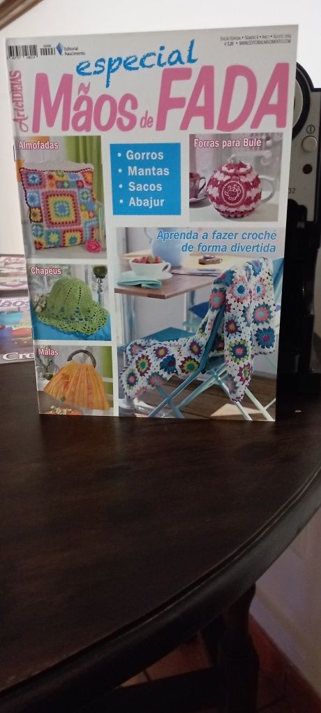 Lote de dez revistas crochê mãos de fada antigas  mãos de fada
