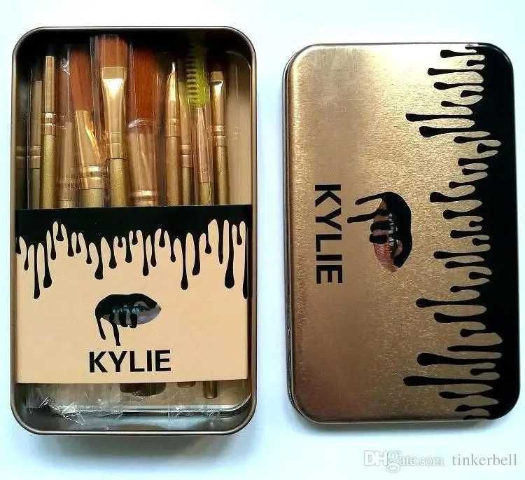 YLIE KYLIE Пензлики для макіяжу Make-up brush set золотий 12 шт