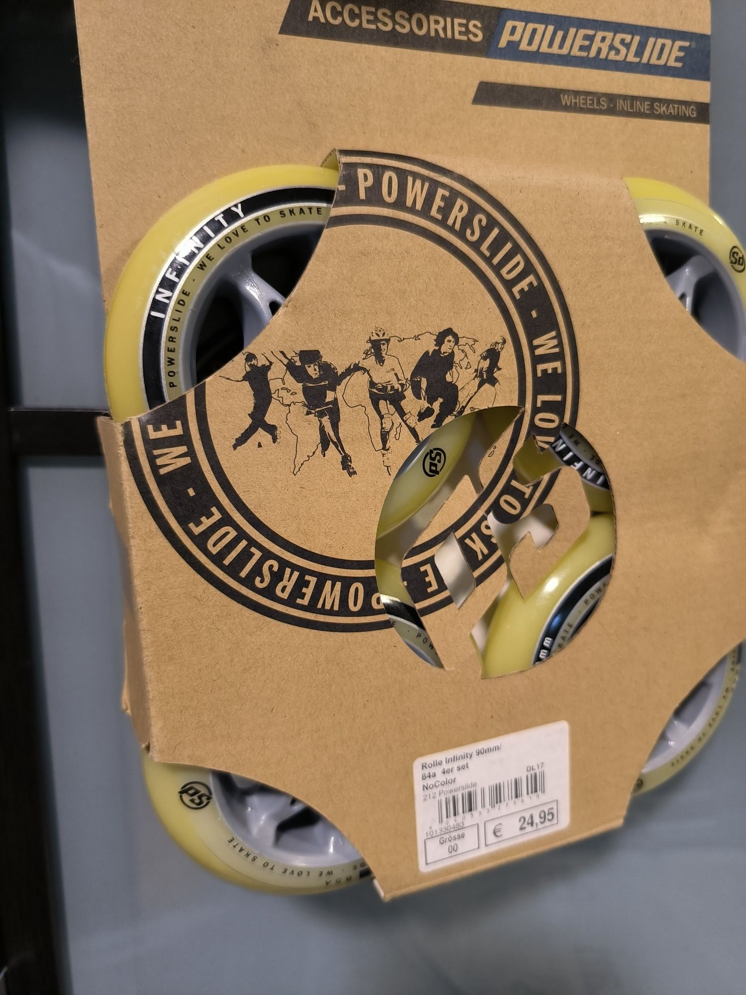 Kółka do rolek Powerslide Infinity 90mm 85A nowe