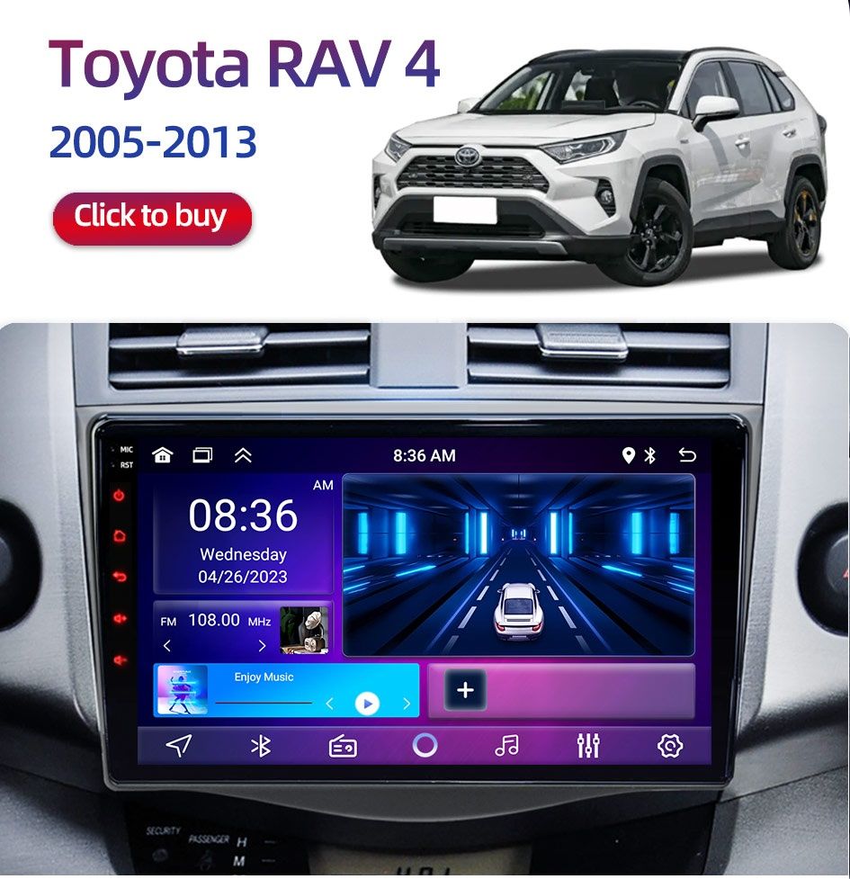 ‼️Акція‼️Магнітола Toyota Rav4,Aygo,CamryCorolla,Android 4/64gb