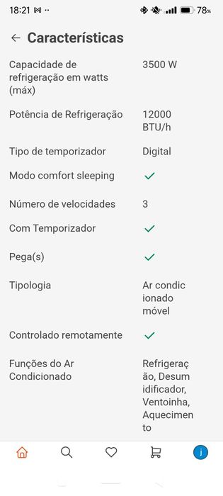 Ar condicionado portátil com aquecimento