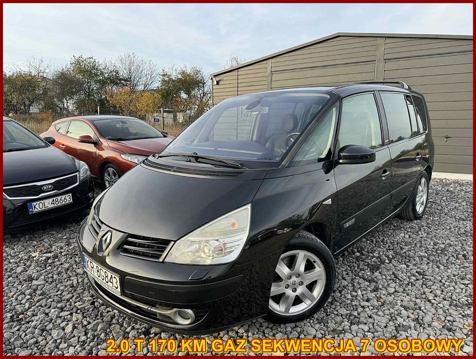 Renault Grand Espace 2010 r 2.0 T 170 KM Gaz Sekwencja Navi 7 Osób Hak 2 kpl Kół Alumy