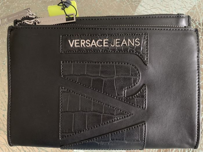Versace Jeans torba torebka skórzana kopertówka
