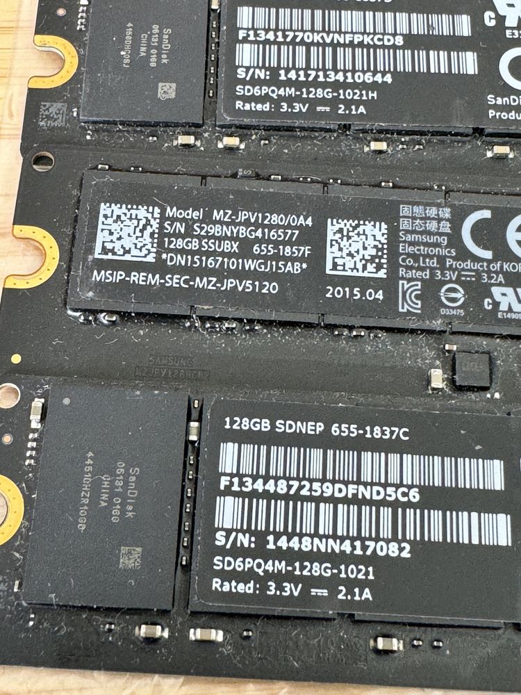 Lote 8 SSD 128gb e 256gb Apple MacBook Air, Pro