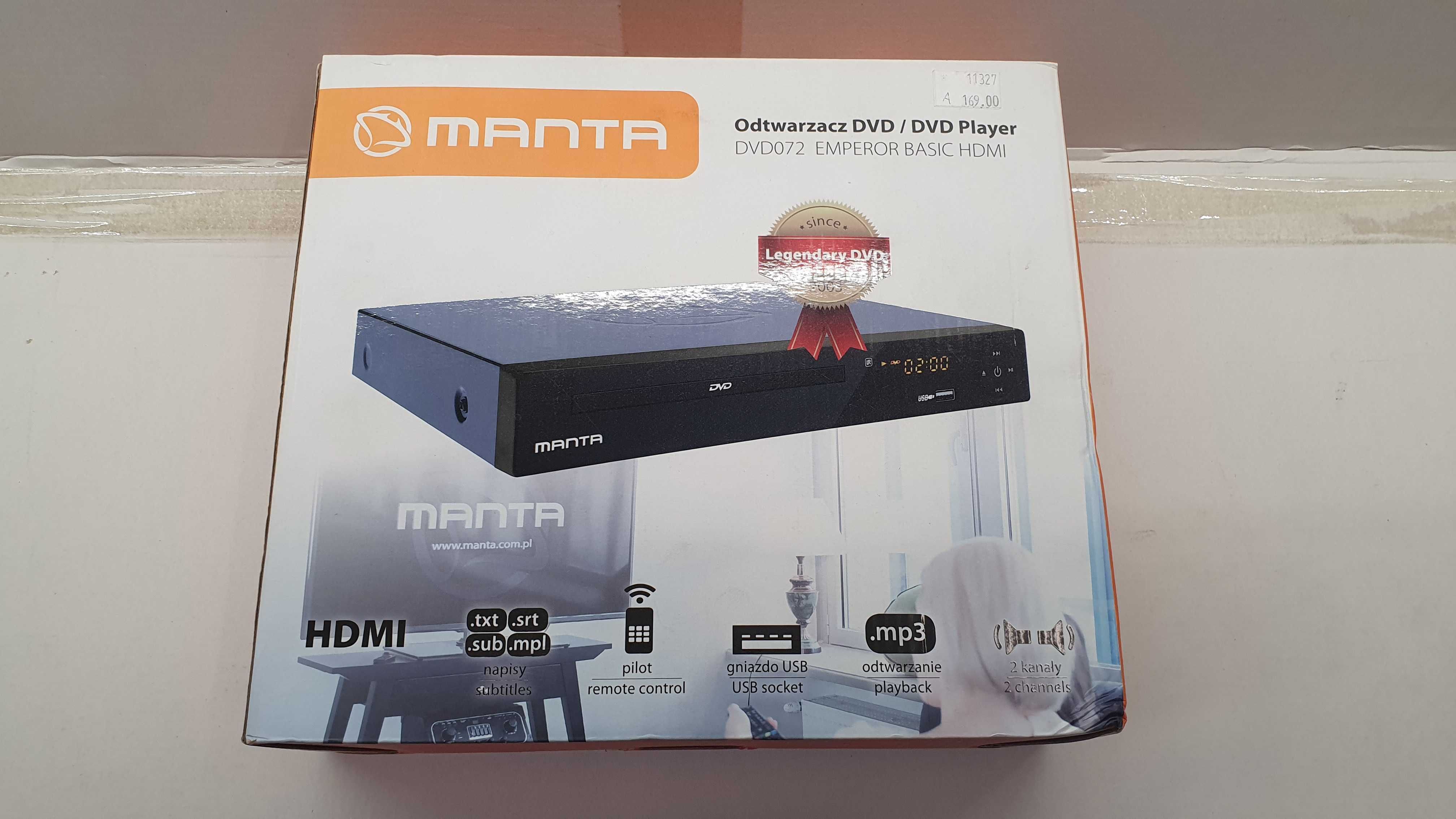 Odtwarzacz DVD Manta HDMI EURO SCART Nowy