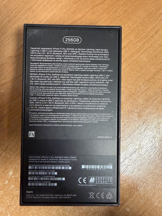 Iphone 11 pro 256 GB, 90% bateria, midnight green