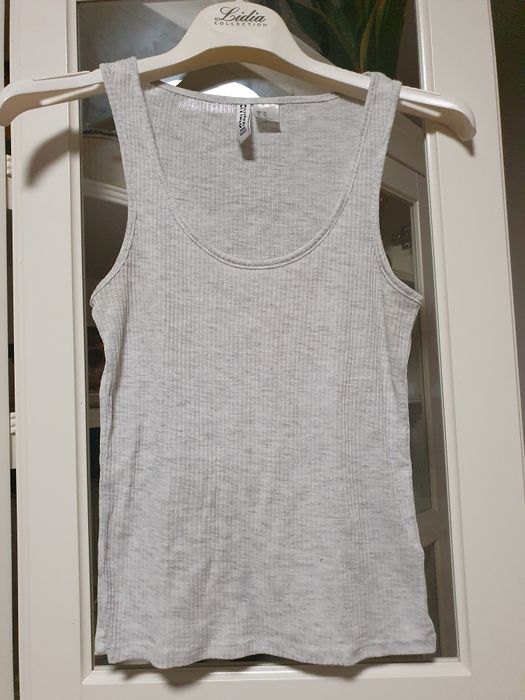 Top w prążek H&M XS