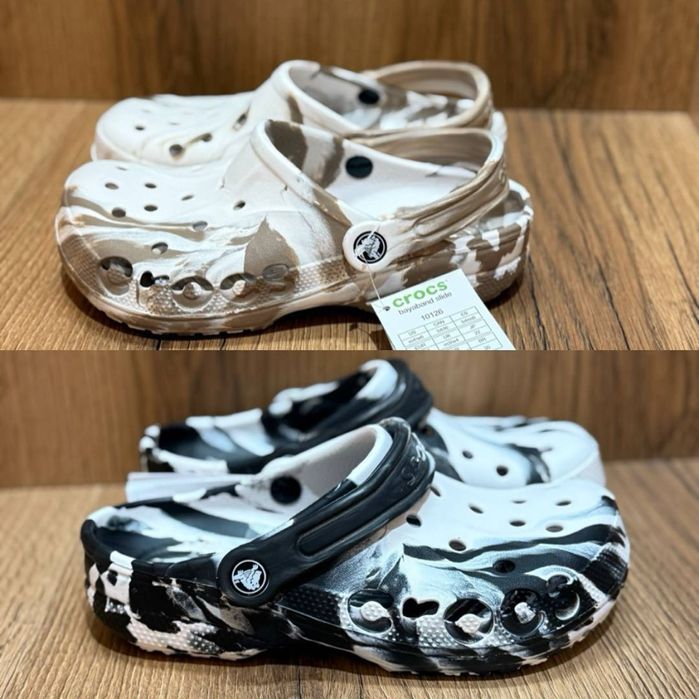 Crocs bayaband детские /дитячі /m4/w6/35 розмір/коричневі/чорні