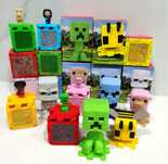 Minecraft movie figurki mc donalds creeper pszczola wilk owca steve
