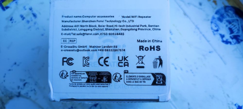 Удлинитель WiFi,REPEATER-1200Mbps;2.4GHz,5GHz