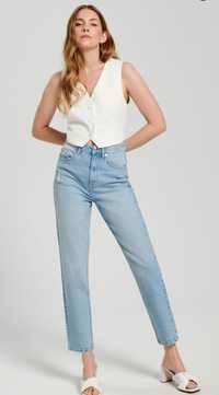 Spodnie jeansowe  nowe z metką  jeansy mom high waist XL sinsay