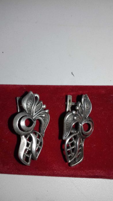 Серьги бирюза натуральная серебро 925 проба с бирюзой и фианитами 925