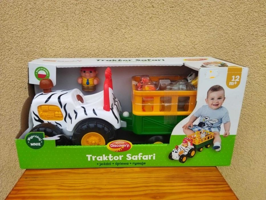 Dumel Interaktywny Traktor SAFARI Mówi świeci