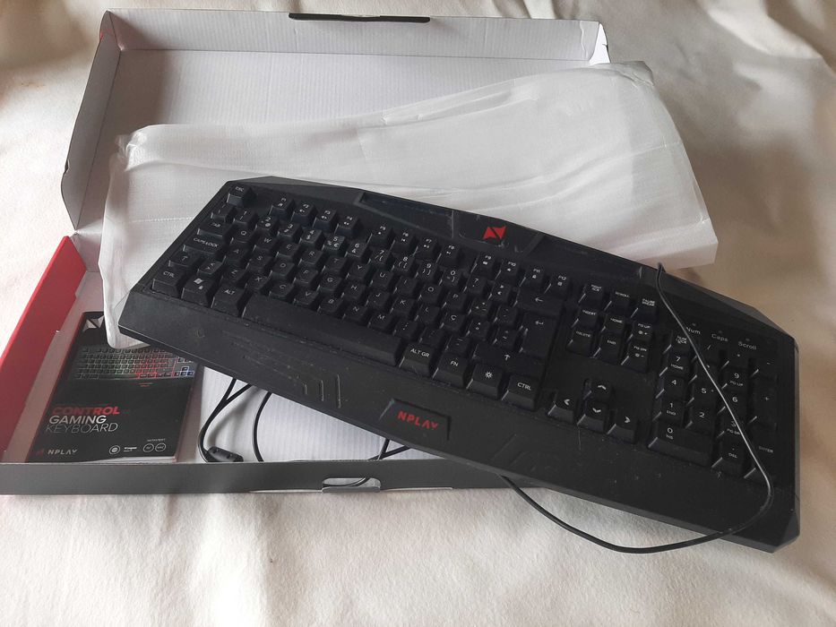 Teclado Gaming NPLAY Control 3.0 (Membrana - Português - Preto)