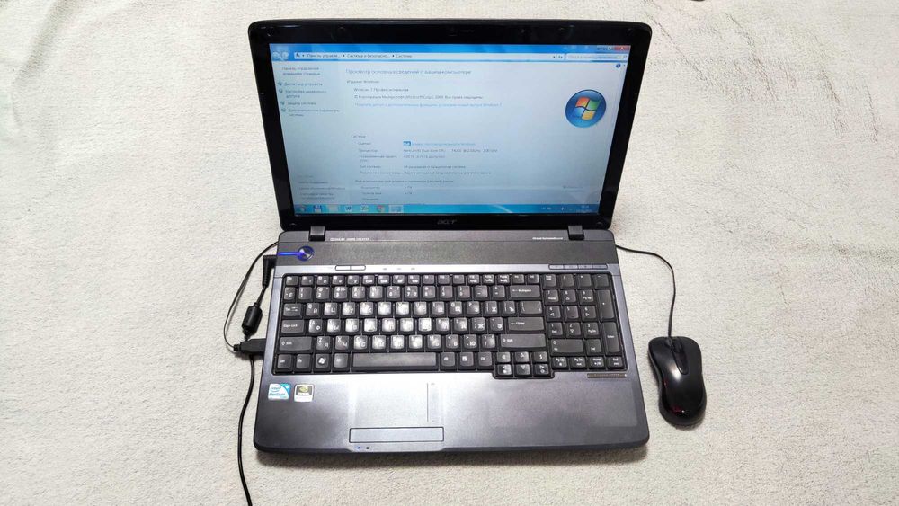 Ноутбук Aser aspire 5737 для роботи та навчання