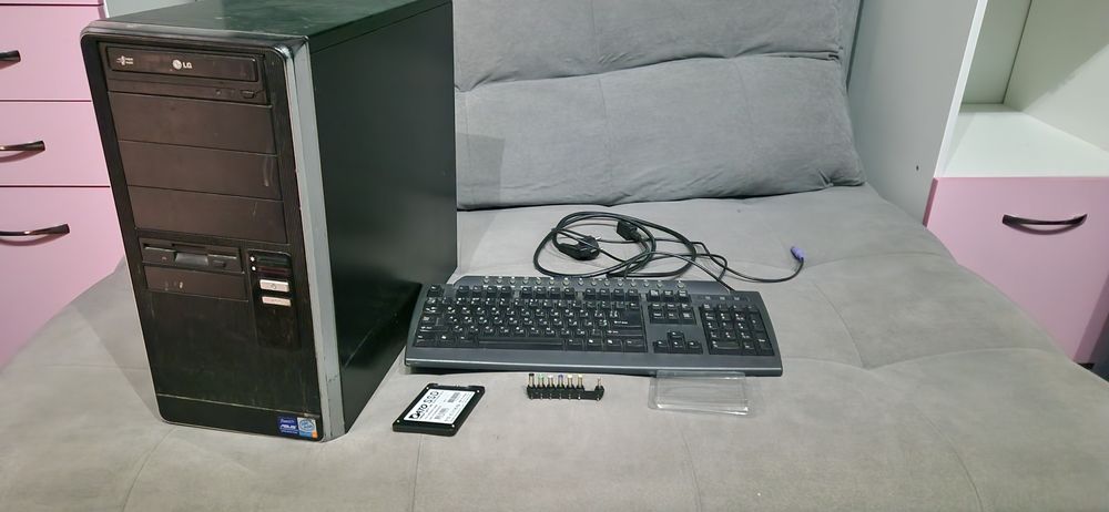 Системный блок, шнур питания + ост.