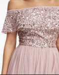 Sukienka midi tiul cekiny wesele bal itp. r 36/38
