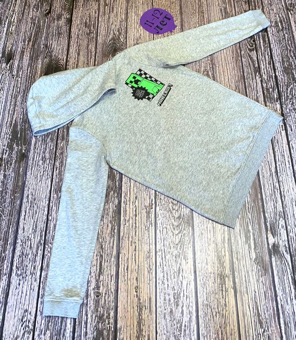 Кофта Minecraft для мальчика 11-12 лет, 146-152 см