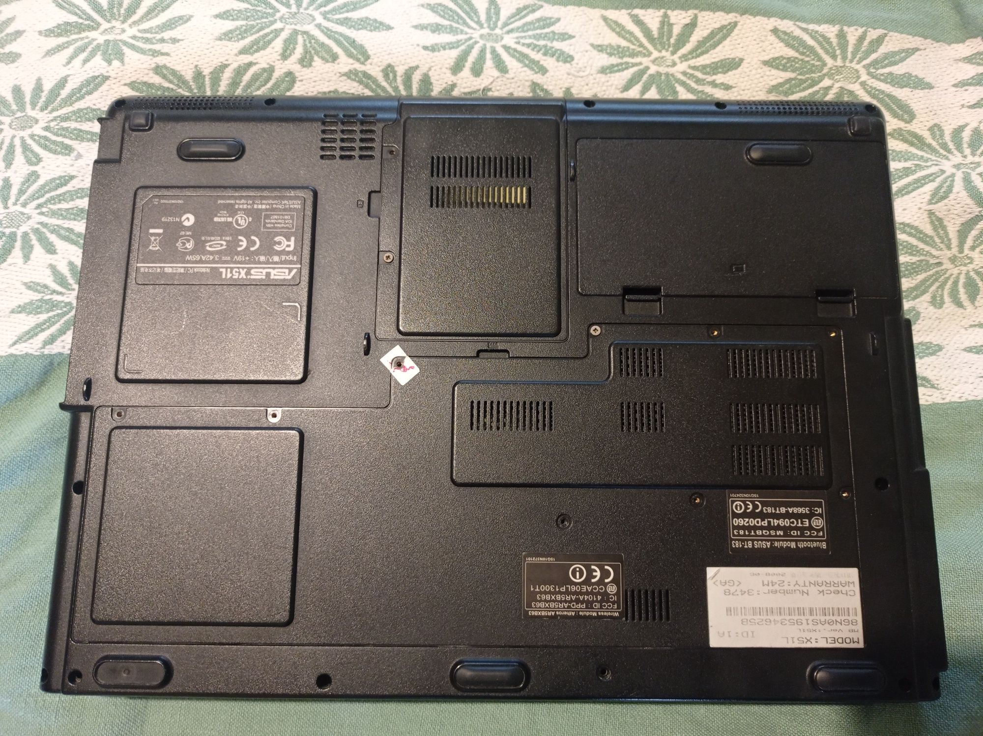 Корпус від ноутбука asus x51l
