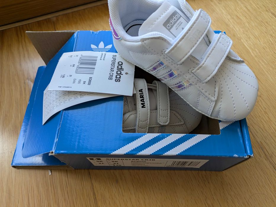 Sapatilhas Adidas Superstar Crib – tamanho 21