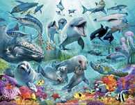 Fototapeta dla dziecka Walltastic wzor Under the Sea