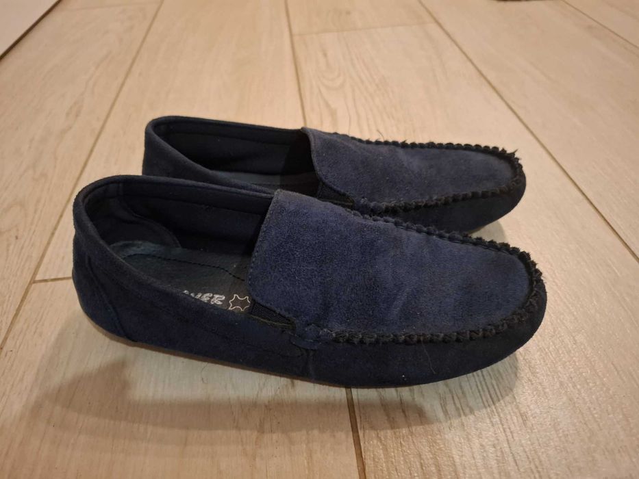 Mokasyny granatowe chłopięce 38
