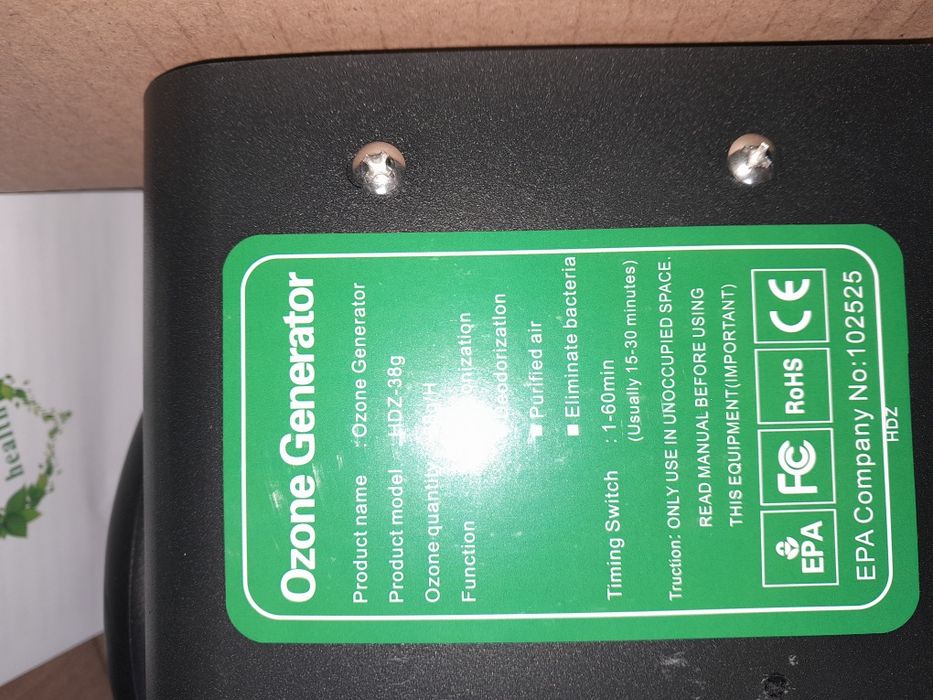 Generator ozonu hdz-38g 100w 38g na h